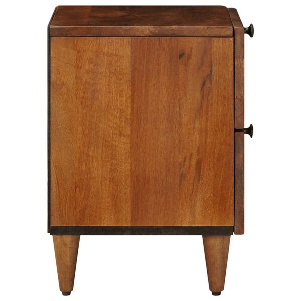 vidaXL Nachttisch Braun 40 x 33 x 46 cm Massivholz Mango