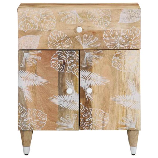 vidaXL Nachttisch 50x33x60 cm Massivholz Mango