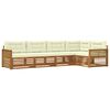 vidaXL Outdoor-Sofagarnitur 5 stk. Natur und Creme