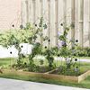 vidaXL Gartenzaun 3 pcs Gr&uuml;n 112 x 40 cm Stahl