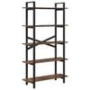 vidaXL B&uuml;cherregal 5 Ebenen 100 x 33,5 x 178 cm Holzwerkstoff