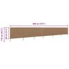 vidaXL 6-teiliges Windschutzgewebe 800 x 80 cm Taupe