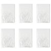 vidaXL Staubblatt 6 Stk. Transparent 400 x 500 cm HDPE