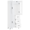 vidaXL Highboard Wei&szlig; 69,5x34x180 cm Holzwerkstoff