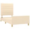 vidaXL Bettgestell ohne Matratze Blau 90x190 cm Stoff