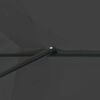 vidaXL Garten-Sonnenschirm Anthrazit 395 x 395 x 245 cm