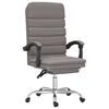 vidaXL B&uuml;rostuhl mit Massagefunktion Taupe Stoff