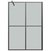 vidaXL Duschwand f&uuml;r Walk-in Dusche 140x195 cm Dunkles Sicherheitsglas