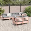 vidaXL 8-tlg. Garten-Sofagarnitur mit Kissen Massivholz Douglasie
