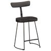 vidaXL Barhocker 2 Stk. Schwarz 49x43x79 cm Mango Massivholz