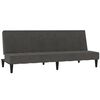 vidaXL Schlafsofa 2-Sitzer mit Hocker Dunkelgrau Mikrofasergewebe