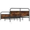 vidaXL Metallbett ohne Matratze R&auml;uchereiche 160x200 cm