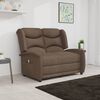 vidaXL 2-Sitzer Massagesessel Taupe Stoff