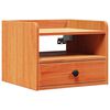 vidaXL Nachttisch Wachsbraun 38 x 36 x 29,5 cm Massivholz Kiefer