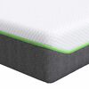 vidaXL Matratze Wei&szlig; und Grau 100 x 200 cm Jacquard-Stoff