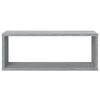 vidaXL W&uuml;rfelregale 2 Stk. Grau Sonoma 60x15x23 cm Holzwerkstoff