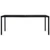 vidaXL Gartentisch Schwarz 180x83x72 cm Stahl