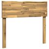 vidaXL Kopfteil mit Live Edge ROSTOCK Wei&szlig; 90 cm Massivholz Akazie