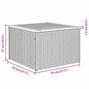 vidaXL 7-tlg. Garten-Sofagarnitur mit Kissen Schwarz Poly Rattan