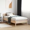 vidaXL Massivholzbett ohne Matratze 75x190 cm Kiefernholz