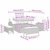 vidaXL Garten-Sofa-Set mit Kissen mit Speicher 8 pcs Beige und Creme