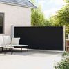 vidaXL Seitenmarkise Ausziehbar 600x160 cm Schwarz