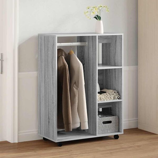vidaXL Kleiderschrank Grau Sonoma 80x40x110 cm Holzwerkstoff