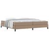 vidaXL Bettrahmen mit Matratze Cappuccino 200 x 200 cm Stoff