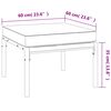 vidaXL 9-tlg. Garten-Lounge-Set mit Grauen Kissen Stahl