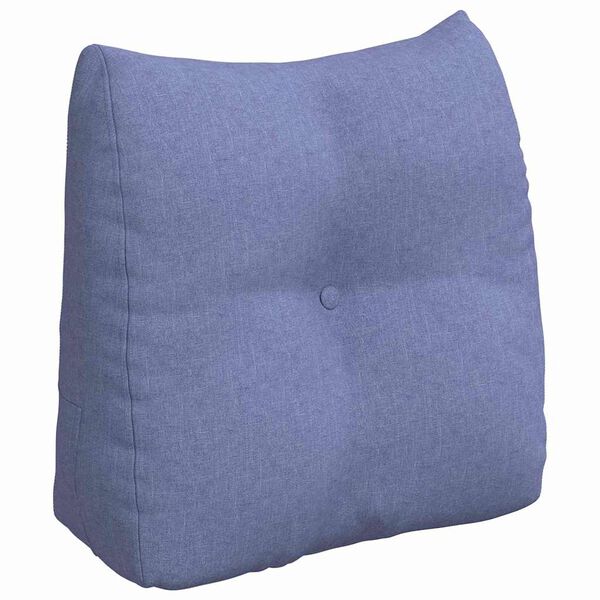 vidaXL R&uuml;cken Kissen Jeans blau 45 x 24 x 50 cm Stoff