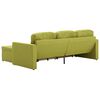 vidaXL Modulares 3-Sitzer-Schlafsofa Gr&uuml;n Stoff
