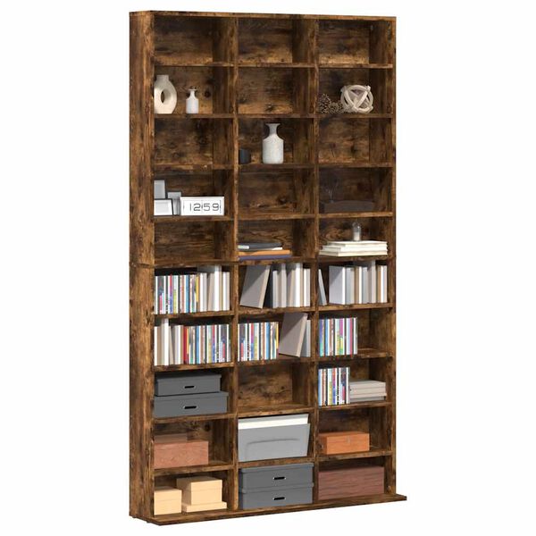 vidaXL CD-Regal R&auml;uchereiche 102x23x177,5 cm Holzwerkstoff