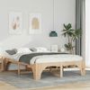 vidaXL Bettrahmen Braun 150 x 200 cm Massives Kiefernholz