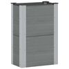 vidaXL Hochbeet Grau 50 x 30 x 72 cm WPC und Aluminium