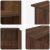 vidaXL Empfangstheke Braun Eichen-Optik 100x50x103,5 cm Holzwerkstoff