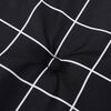 vidaXL Gartenbank-Auflage Schwarz Karomuster 150x50x4 cm Oxford-Gewebe