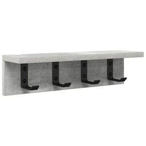 vidaXL Wandmontierter nachttisch Wandhalterung Beton Grau