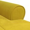 vidaXL Lounge-Liege mit Kissen Gelb 91 x 157 x 91 cm Samt