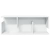 vidaXL Wandschrank 80x20x30 cm Wei&szlig; Holzwerkstoff