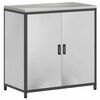 vidaXL Aufbewahrungsset f&uuml;r die K&uuml;che mit Regal 2 pcs Silber Edelstahl