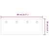 vidaXL Wandgarderobe 80x30 cm Hartglas Home