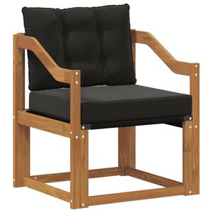 vidaXL 2 St&uuml;ck Outdoor-Sofa Massivholz Akazie Natur
