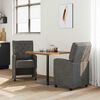 vidaXL Esszimmerst&uuml;hle mit Rollen 2 pcs Schwarz 58 x 67 x 97 cm
