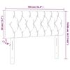 vidaXL LED Kopfteil Hellgrau 100x7x78/88 cm Stoff