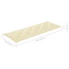 vidaXL Gartenbank mit Cremewei&szlig;er Auflage 150 cm Massivholz Teak
