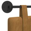 vidaXL H&auml;ngevorderseite Wandmontiert Braun 210 x 55 x 5 cm Samt