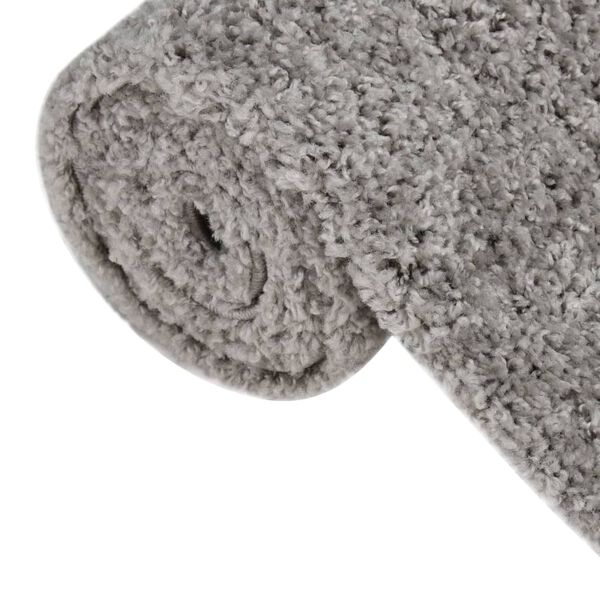 vidaXL Teppich Shaggy Hochflor Grau 140x200 cm