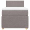 vidaXL Boxspringbett mit Matratze Taupe 90x200 cm Stoff