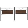 vidaXL Ersatz-Kopfteil Braun Eichen-Optik 193 cm Holzwerkstoff und Stahl