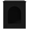 vidaXL Katzenhaus Schwarz 53 x 52 x 62 cm Holzwerkstoff